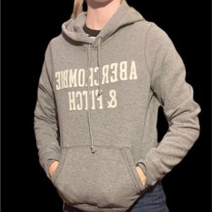 Abercrombie & Fitch Grey Hoodie Small